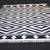 Awesome Geometric Pattern Black Color Cotton Area Kilim Rug Size