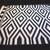 Awesome Geometric Pattern Black Color Cotton Area Kilim Rug Size