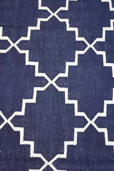 Turkish Persian Kilim  100% Cotton Blue Color Rug Best Choice Home Decorative Rug