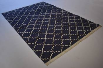 Turkish Persian Kilim  100% Cotton Blue Color Rug Best Choice Home Decorative Rug 3