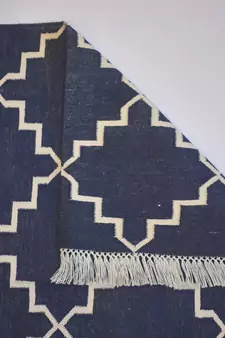 Turkish Persian Kilim  100% Cotton Blue Color Rug Best Choice Home Decorative Rug