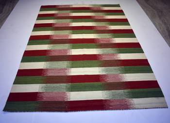 Multi Color Geo Wool Cotton Rug Wool Cotton Rug Nice Rug 1