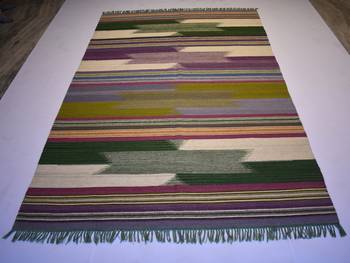 Handmade Multi Color Wool Cotton Rug Home Decor For Area Rug Gift 1
