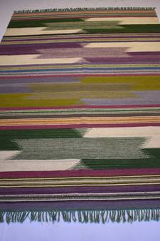 Handmade Multi Color Wool Cotton Rug Home Decor For Area Rug Gift
