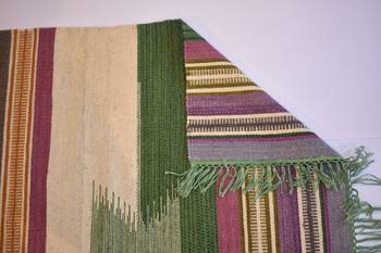 Handmade Multi Color Wool Cotton Rug Home Decor For Area Rug Gift 4