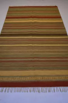 Handmade Atractive Multi Lesi Designer Area Rug Size 7.75x4 Feet