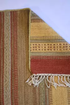 Handmade Atractive Multi Lesi Designer Area Rug Size 7.75x4 Feet