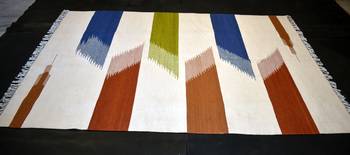 Hand Woven Wool Cotton Kilim Area Rug Nice Multi Beautiful Designer Rug 3