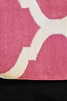 100% Cotton Sarbaty Color Rectangle Shape Matka Designer Rug