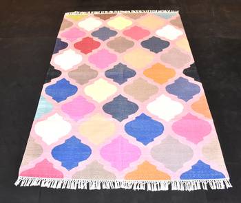 Antique Looking Stonly Stayle Matcka Traditional Color Full Cotton Kilim Area Rug 1