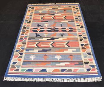 Handmade Antique Rug Traditional-Persian-Oriental Rug Pattern Borded Rug 1