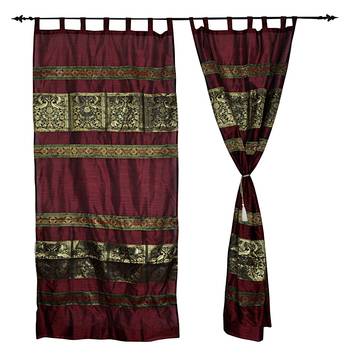 Tab Top Curtains For Living Room 7ft x 4ft 3