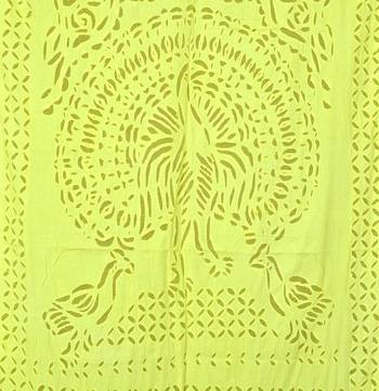 Home Decorative Handmade Peacock Design Cotton Curtians For Housewarming Gift 3