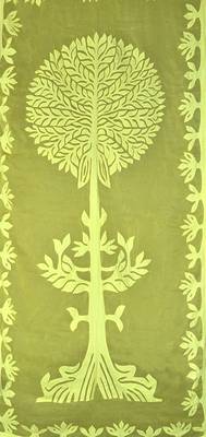 Yellow Color Luxury Tree Of Life Curtain For Living Room Décor 3