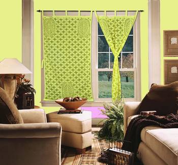 Rajasthani Handmade Decorative Cotton Panel Transparent Curtains 4