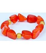 Piebee - Genuine Orange Jade Bracelet