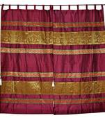 Lal Haveli silk Designer Curtains for Living Room 42 X 85 inches