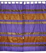 Lal Haveli Ethnic Designer Handmade silk Curtains for Windows Housewarming Gifts 42 X 85 inches