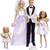 Barbie I Can Be A Bride Wedding Day Set Exclusive 4 Pack - Barbie, Ken, Stacie, and Chelsea