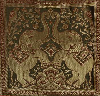 Lal Haveli silk Designer Window Curtains for Living Room 42 X 85 inches 3