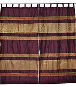 Lal Haveli silk Curtains for Door Living Room Decorations 42 X 85 inches