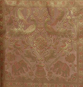 Lal Haveli silk Curtains for Door Living Room Decorations 42 X 85 inches 3