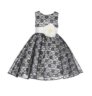White Plain Net Kids Frocks 1