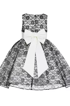 White Plain Net Kids Frocks