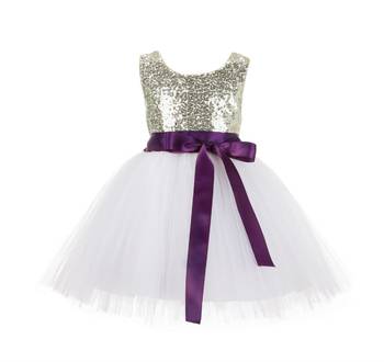 White Embroidered Net Kids Frocks 1