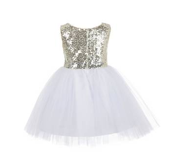 White Embroidered Net Kids Frocks 2