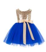 Blue Embroidered Net Kids Frocks