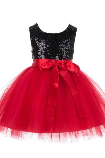 Pink Embroidered Net Kids Frocks