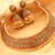 AWESOME DESIGNER PINK-GREEN CHOKER NECKLACE SET-DJ03111