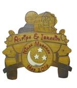 Karigaari India Wooden Alfiya & Ibrahim Name Plate