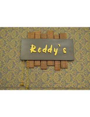 Karigaari Reddy's Wood Name Plate (45 cm x 45 cm x 45 cm) 1