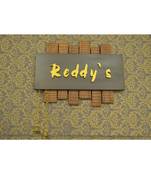 Karigaari Reddy's Wood Name Plate (45 cm x 45 cm x 45 cm)
