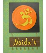 Karigaari Wooden Naidus Name Plate (Customizable)