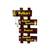 CraftedIndia Ladder Shape Wooden Name Plate