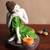 Karigaari India Mystial Gautam Buddha Showpiece T Lite Holder in Green Color