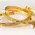 Traditional and elegant gold plated PEARL bangles