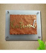 Karigaari India Designer Acrylic & Stone Name Plate