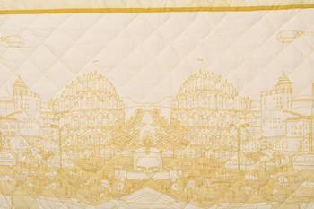 5 Piece Magnificent Hawamahal King Size Cotton Quilted Bedspread 3
