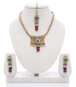 Gold Pearl necklace-sets