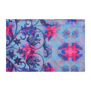 Psychedelic Abstract 5 Piece King Size Cotton Quilted Bedspread 4