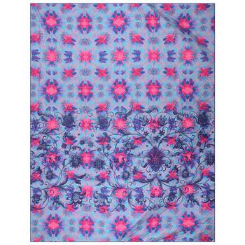 Psychedelic Abstract 5 Piece King Size Cotton Quilted Bedspread 5