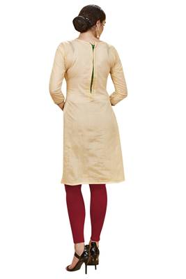 Beige jacquard banarasi silk salwar 4