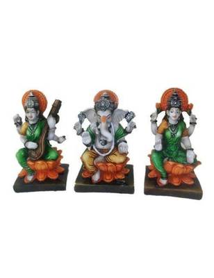 Karigaari Polyresine Laxmi Ganesha Saraswati Idols 1