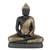Manisha Idols Antique Meditation Buddha (Gold/Black)