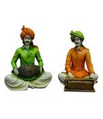 Karigaari India Traditions of Rajasthani : Man Playing Dholak & Harmonium