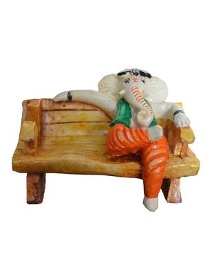 Karigaari India Multicolor Polyresine Ganesha Card Holder & Figurine 1